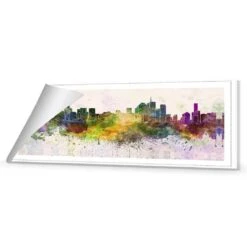 Brisbane Skyline Watercolour Canvas Art 8 Brisbane Skyline Watercolour Canvas Art -WALL ART DESGIN SALE brisbane skyline watercolour canvas art 60x20cm rolled canvas 729275