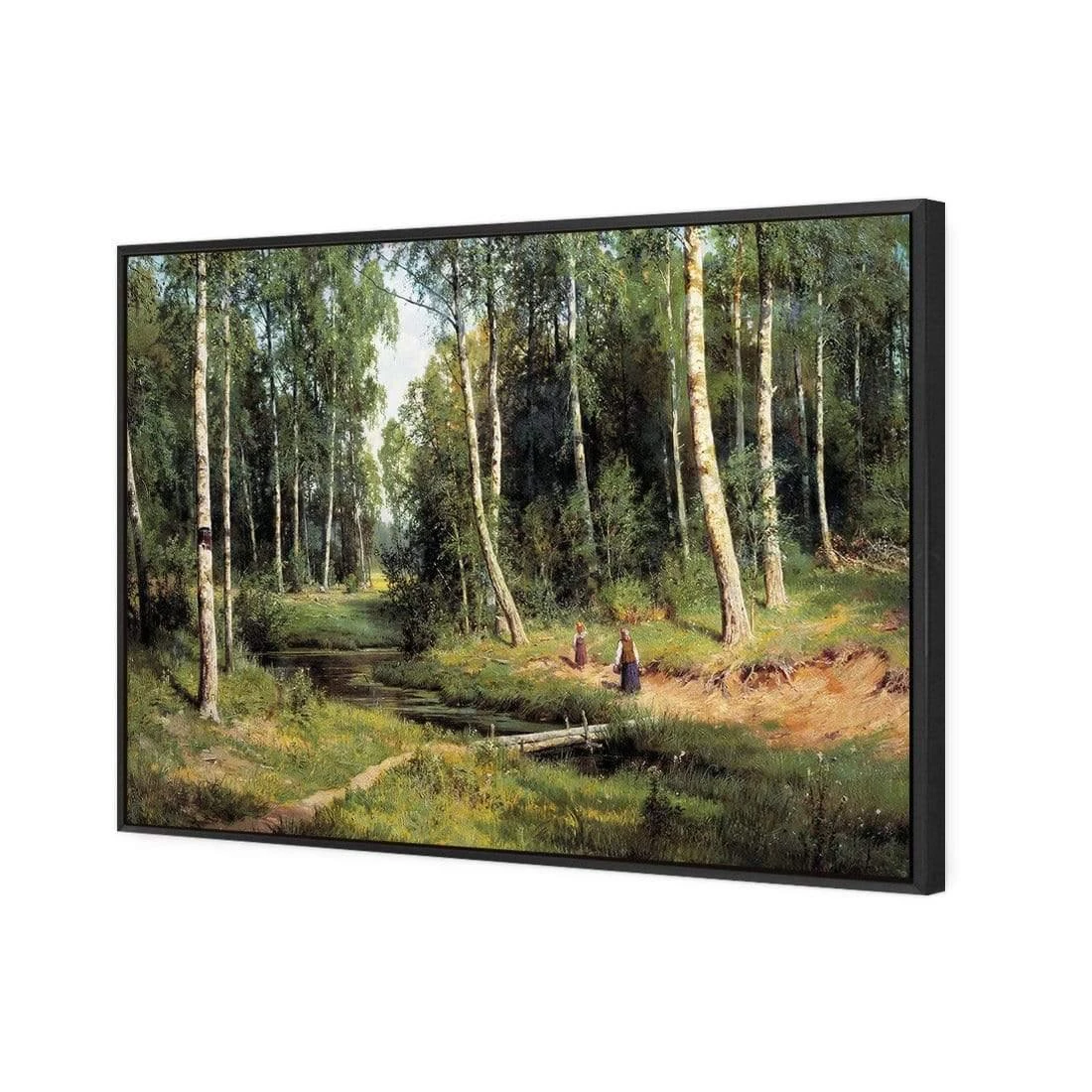 Brook in Birch Forest 1883 By Ivan Shishkin Brook In Birch Forest 1883 By Ivan Shishkin -WALL ART DESGIN SALE brook in birch forest 1883 by ivan shishkin canvas black floating frame 45x30cm 261841