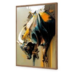 Bucking Bull 18 Bucking Bull -WALL ART DESGIN SALE bucking bull acrylic glass no border natural frame 45x30cm 925155