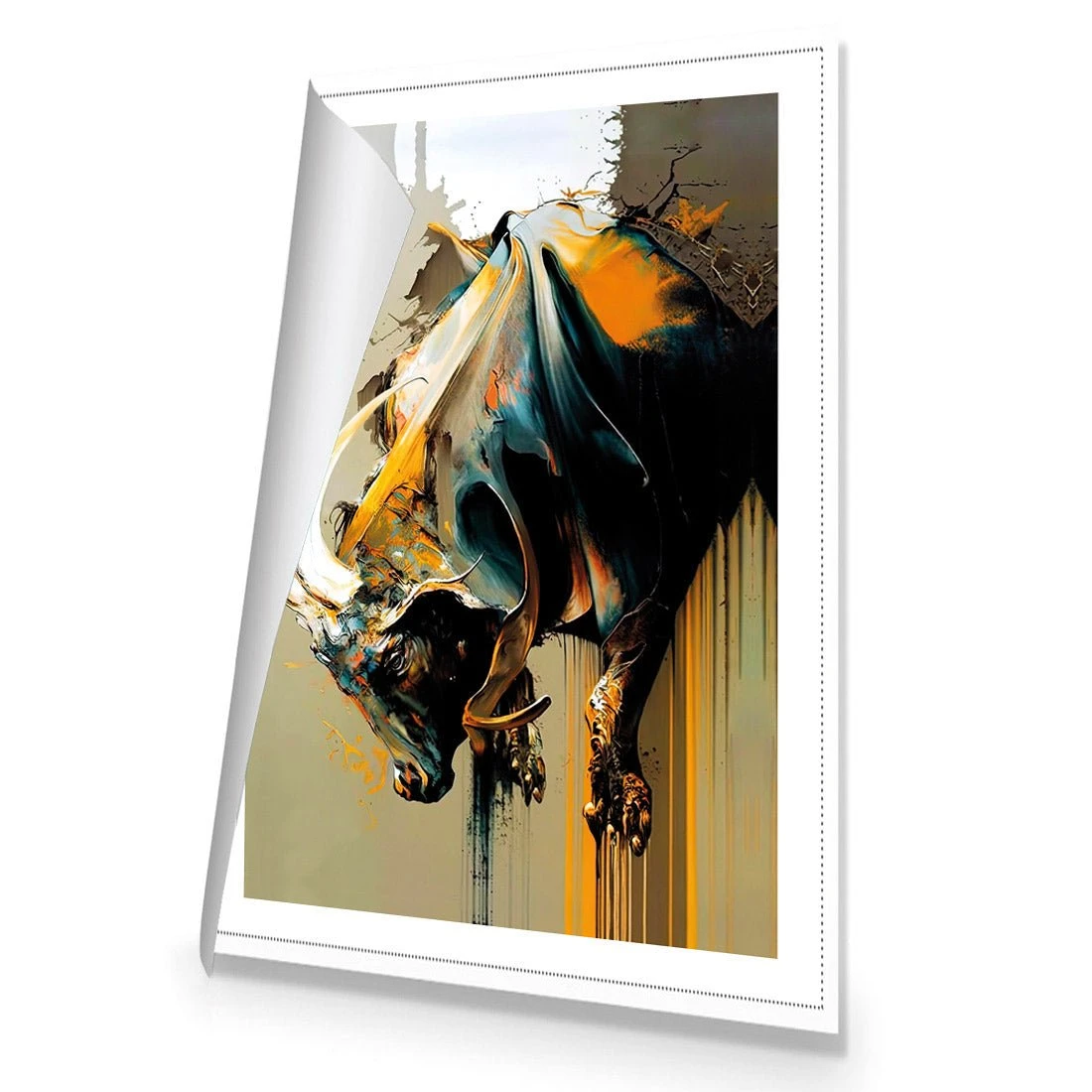 Bucking Bull Bucking Bull -WALL ART DESGIN SALE bucking bull canvas rolled canvas 45x30cm 652048
