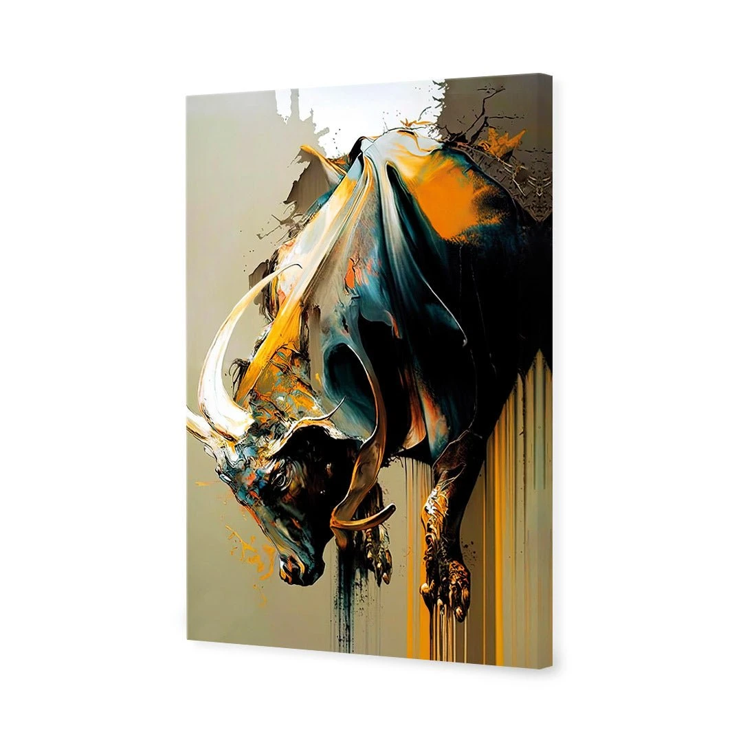 Bucking Bull Bucking Bull -WALL ART DESGIN SALE bucking bull canvas stretched canvas 45x30cm 172504