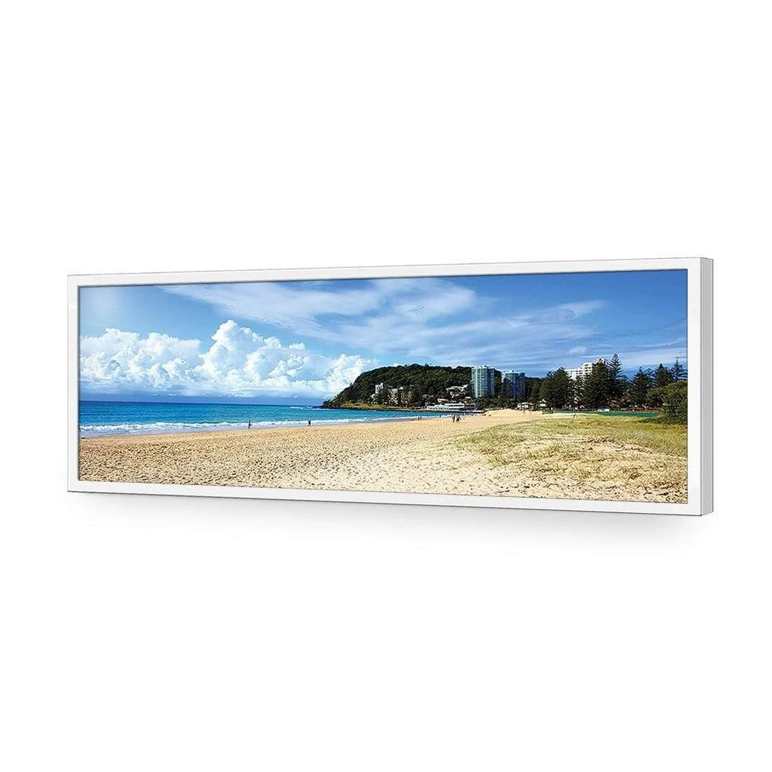 Burleigh Heads Burleigh Heads -WALL ART DESGIN SALE burleigh heads acrylic glass no border white frame 90x30cm 125938