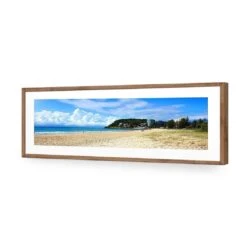Burleigh Heads 13 Burleigh Heads -WALL ART DESGIN SALE burleigh heads acrylic glass with border natural frame 90x30cm 598048