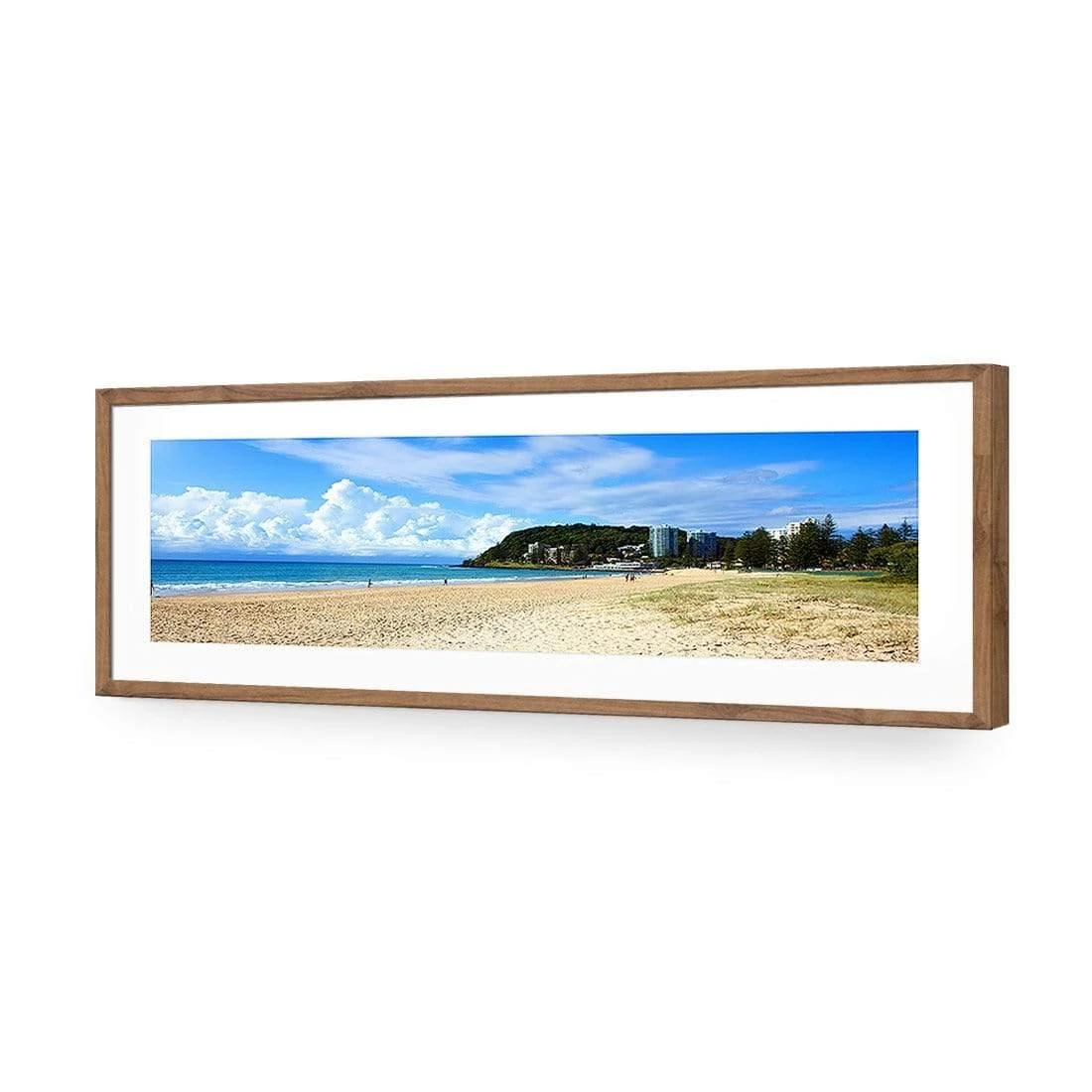 Burleigh Heads Burleigh Heads -WALL ART DESGIN SALE burleigh heads acrylic glass with border natural frame 90x30cm 598048