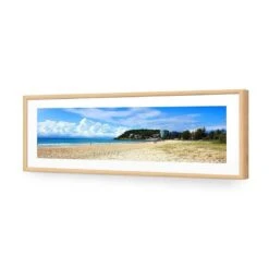 Burleigh Heads 12 Burleigh Heads -WALL ART DESGIN SALE burleigh heads acrylic glass with border oak frame 90x30cm 368906