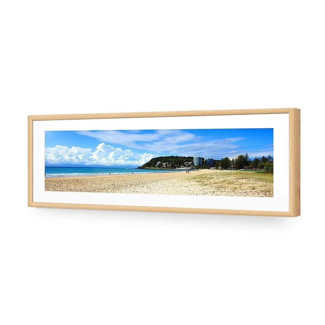 Burleigh Heads Burleigh Heads -WALL ART DESGIN SALE burleigh heads acrylic glass with border oak frame 90x30cm 368906