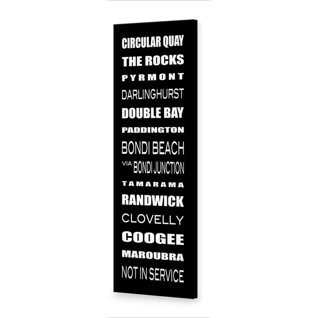 Bus Scrolls Sydney East Black and White (Long) Bus Scrolls Sydney East Black And White (Long) -WALL ART DESGIN SALE bus scrolls sydney east black and white long canvas stretched canvas 60x20cm 628043