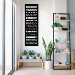 Bus Scrolls Sydney East Black And White (Long) 4 Bus Scrolls Sydney East Black And White (Long) -WALL ART DESGIN SALE bus scrolls sydney east black and white long canvas stretched canvas 60x20cm 737688