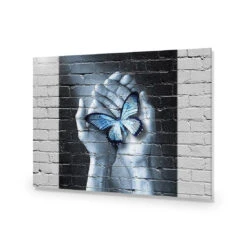 Butterfly Love Graffiti -WALL ART DESGIN SALE butterfly love graffiti acrylic glass no border no frame 45x30cm 355561