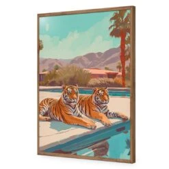 By The Pool 18 By The Pool -WALL ART DESGIN SALE by the pool acrylic glass no border natural frame 45x30cm 619141