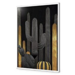 Cactus Montage 01 -WALL ART DESGIN SALE cactus montage 01 acrylic glass no border white frame 45x30cm 966830