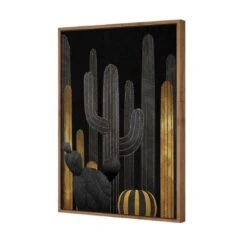 Cactus Montage 01 -WALL ART DESGIN SALE cactus montage 01 canvas natural floating frame 45x30cm 645937