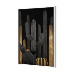 Cactus Montage 01 -WALL ART DESGIN SALE cactus montage 01 canvas white floating frame 45x30cm 507707