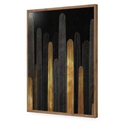 Cactus Montage 02 -WALL ART DESGIN SALE cactus montage 02 acrylic glass no border natural frame 45x30cm 557832