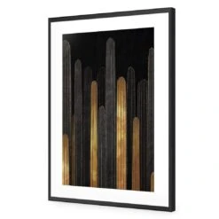 Cactus Montage 02 -WALL ART DESGIN SALE cactus montage 02 acrylic glass with border black frame 45x30cm 172855