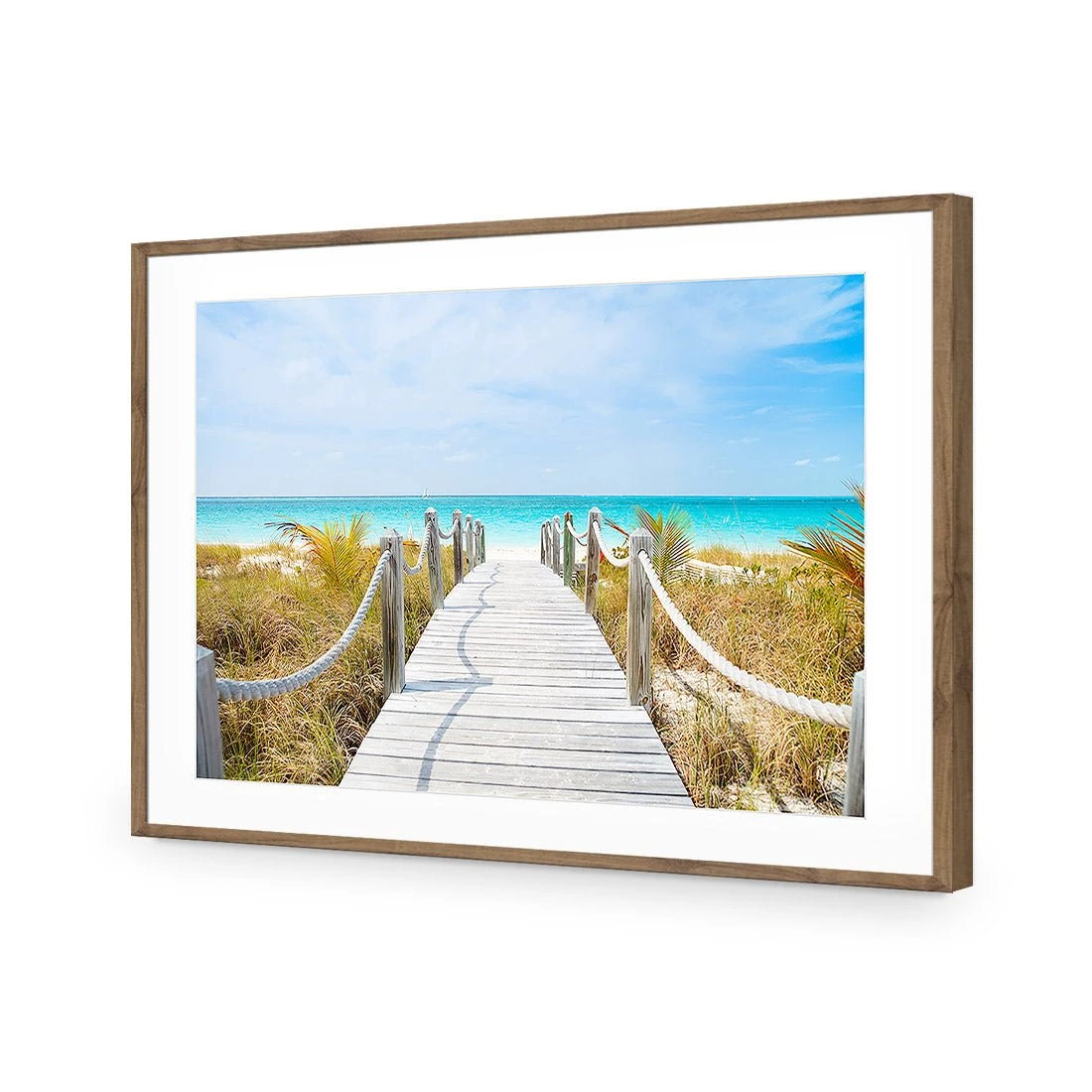 Caicos Island Acrylic Print Art Caicos Island Acrylic Print Art -WALL ART DESGIN SALE caicos island acrylic glass art with border natural frame 45x30cm 844830