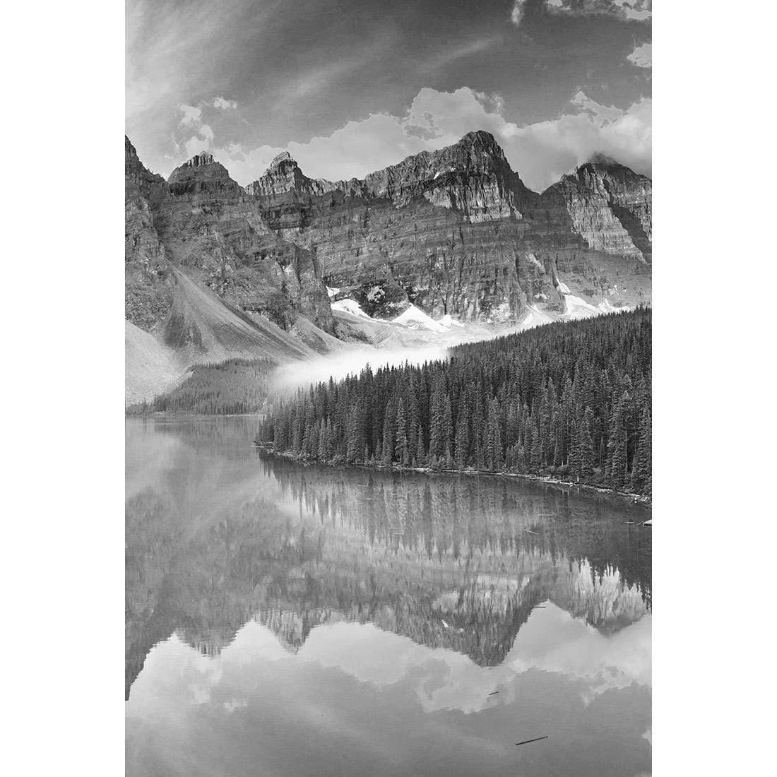 Canadian Lake Reflection, Black and White (Portrait) Canadian Lake Reflection, Black And White (Portrait) -WALL ART DESGIN SALE canadian lake reflection black and white portrait canvas stretched canvas 45x30cm 275156