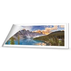 Canadian Lake Reflection Canvas Art -WALL ART DESGIN SALE canadian lake reflection canvas art 60x20cm rolled canvas 714938