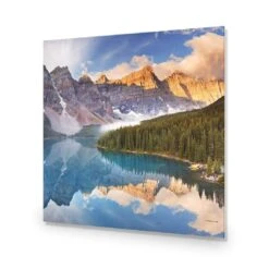 Canadian Lake Reflection (Square) -WALL ART DESGIN SALE canadian lake reflection square acrylic glass no border no frame 37x37cm 787654