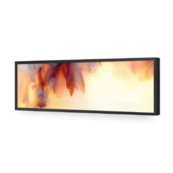 Candle Leafed (Long) -WALL ART DESGIN SALE candle leafed long acrylic glass no border black frame 90x30cm 920221