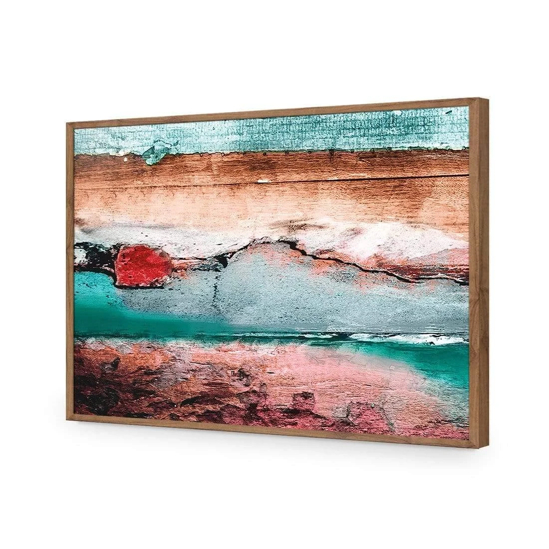Careless Wood, Teal Brown Careless Wood, Teal Brown -WALL ART DESGIN SALE careless wood teal brown acrylic glass no border natural frame 45x30cm 572528