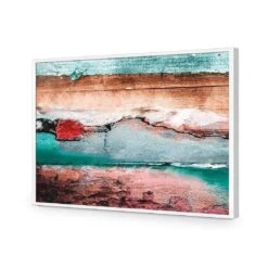 Careless Wood, Teal Brown 16 Careless Wood, Teal Brown -WALL ART DESGIN SALE careless wood teal brown acrylic glass no border white frame 45x30cm 757720