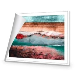 Careless Wood, Teal Brown 8 Careless Wood, Teal Brown -WALL ART DESGIN SALE careless wood teal brown canvas rolled canvas 45x30cm 110021