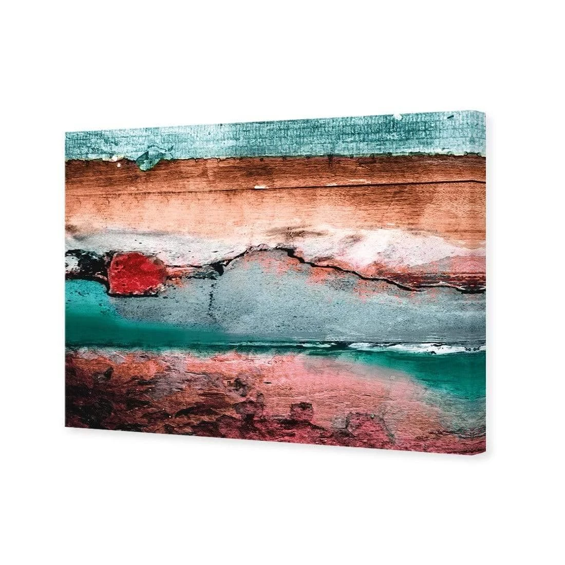 Careless Wood, Teal Brown Careless Wood, Teal Brown -WALL ART DESGIN SALE careless wood teal brown canvas stretched canvas 45x30cm 195082