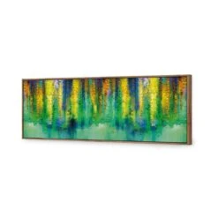 Cascading Colour, Long Canvas Art -WALL ART DESGIN SALE cascading colour long canvas art 60x20cm natural frame 767166