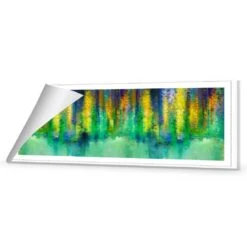 Cascading Colour, Long Canvas Art -WALL ART DESGIN SALE cascading colour long canvas art 90x30cm rolled canvas 331395