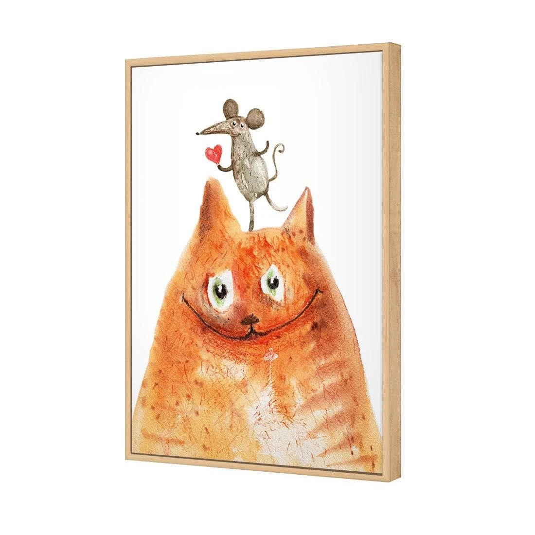 Cat and Mouse Love Canvas Art Cat And Mouse Love Canvas Art -WALL ART DESGIN SALE cat and mouse love canvas art 45x30cm rolled canvas 256190