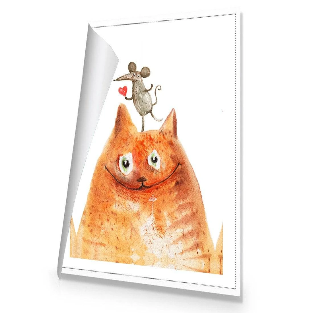Cat and Mouse Love Canvas Art Cat And Mouse Love Canvas Art -WALL ART DESGIN SALE cat and mouse love canvas art 59x40cm rolled canvas 435174