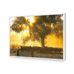 Cattle Ranch 16 Cattle Ranch -WALL ART DESGIN SALE cattle ranch acrylic glass no border white frame 45x30cm 705671