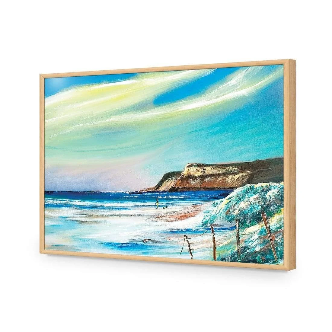 Caves Beach Caves Beach -WALL ART DESGIN SALE caves beach acrylic glass no border oak frame 45x30cm 624390