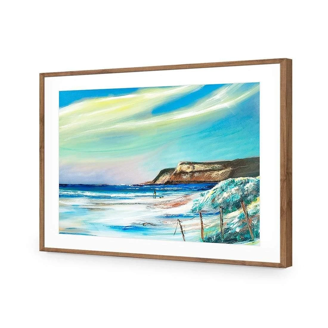 Caves Beach Caves Beach -WALL ART DESGIN SALE caves beach acrylic glass with border natural frame 45x30cm 579121
