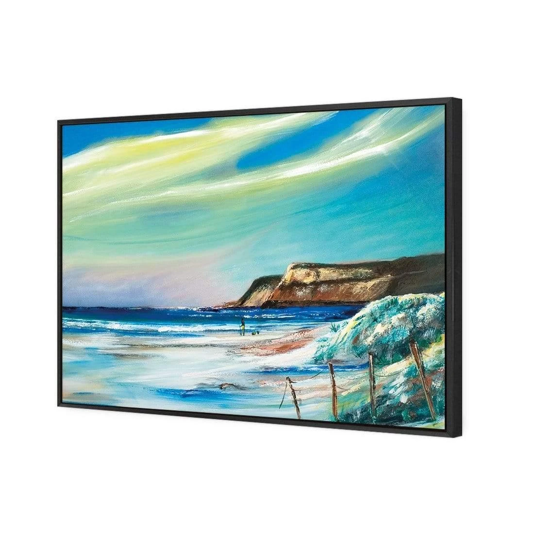 Caves Beach Caves Beach -WALL ART DESGIN SALE caves beach canvas black floating frame 45x30cm 178737
