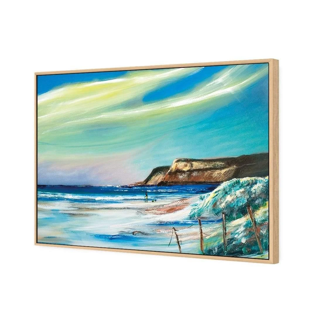 Caves Beach Caves Beach -WALL ART DESGIN SALE caves beach canvas oak floating frame 45x30cm 426244