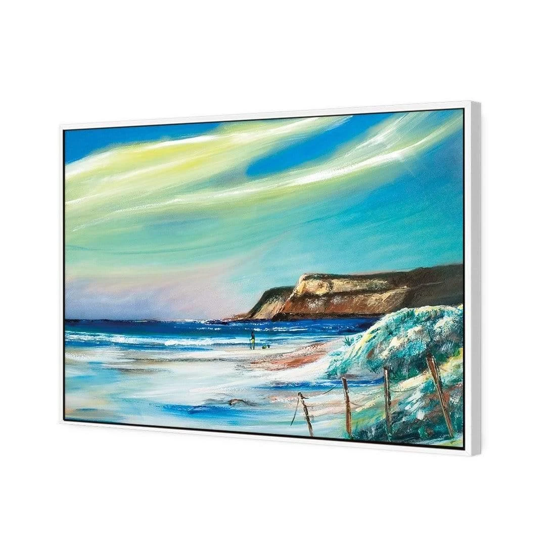 Caves Beach Caves Beach -WALL ART DESGIN SALE caves beach canvas white floating frame 45x30cm 206713