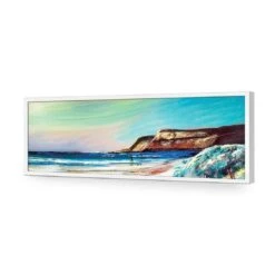 Caves Beach (Long) 16 Caves Beach (Long) -WALL ART DESGIN SALE caves beach long acrylic glass no border white frame 90x30cm 189134