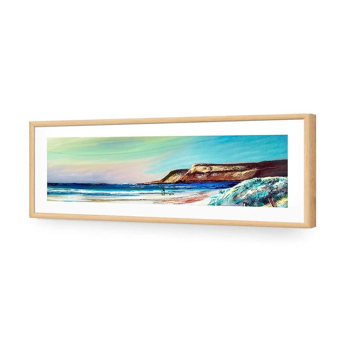 Caves Beach (Long) Caves Beach (Long) -WALL ART DESGIN SALE caves beach long acrylic glass with border oak frame 90x30cm 412397