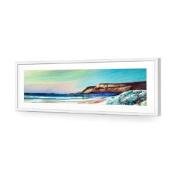 Caves Beach (Long) 11 Caves Beach (Long) -WALL ART DESGIN SALE caves beach long acrylic glass with border white frame 90x30cm 831731
