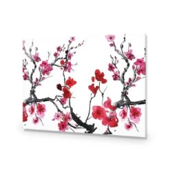 Cherry Blossom Acrylic Print Art -WALL ART DESGIN SALE cherry blossom acrylic glass art without border no frame 45x30cm 451311