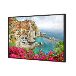 Cinque Terre In Italy Canvas Art -WALL ART DESGIN SALE cinque terre in italy canvas art 45x30cm black frame 378749