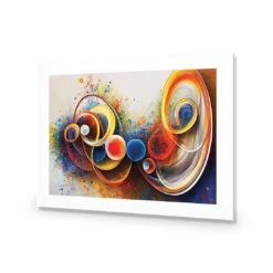 Circle System -WALL ART DESGIN SALE circle system 3 acrylic glass with border no frame 45x30cm 424081