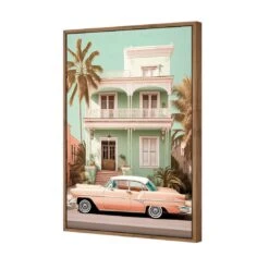 Classic In Peach -WALL ART DESGIN SALE classic in peach canvas natural frame 45x30cm 655054