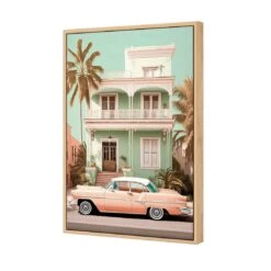 Classic In Peach -WALL ART DESGIN SALE classic in peach canvas oak frame 45x30cm 294286