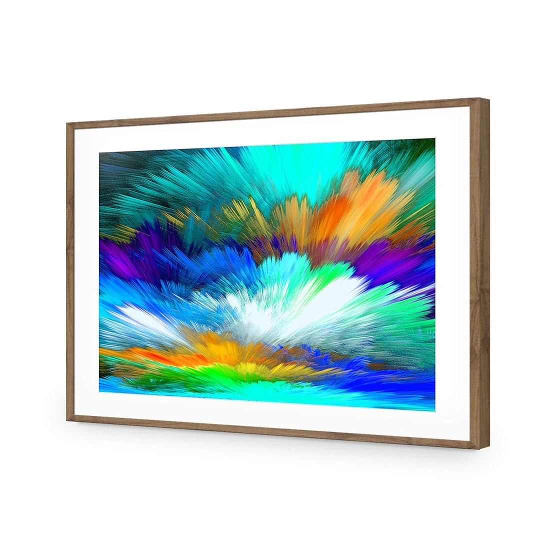 Cloud Explosion, Blue Acrylic Print Art Cloud Explosion, Blue Acrylic Print Art -WALL ART DESGIN SALE cloud explosion blue acrylic print art with border natural frame 45x30cm 560207