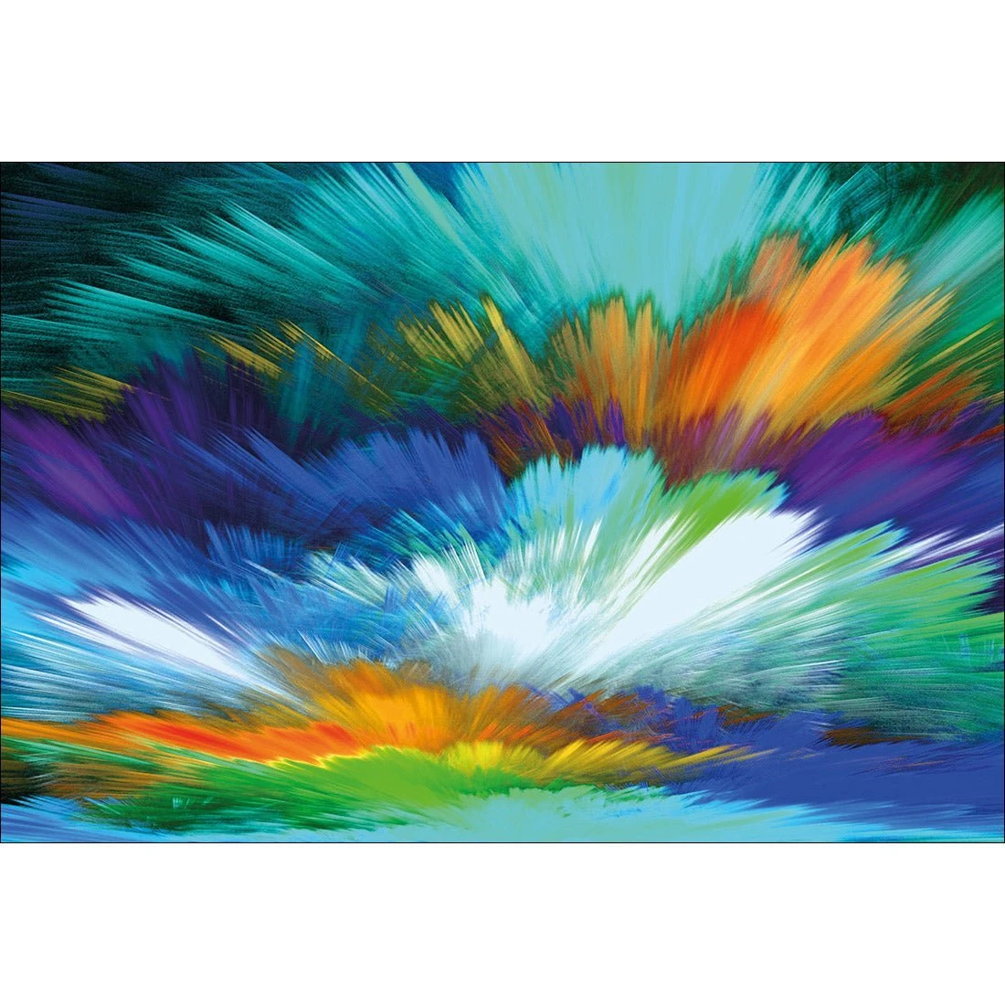 Cloud Explosion, Blue Acrylic Print Art Cloud Explosion, Blue Acrylic Print Art -WALL ART DESGIN SALE cloud explosion blue acrylic print art with border no frame 45x30cm 729739