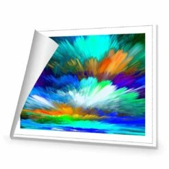 Cloud Explosion, Blue Canvas Art -WALL ART DESGIN SALE cloud explosion blue canvas art 45x30cm rolled canvas 472781