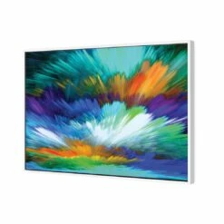 Cloud Explosion, Blue Canvas Art -WALL ART DESGIN SALE cloud explosion blue canvas art 45x30cm white frame 936081